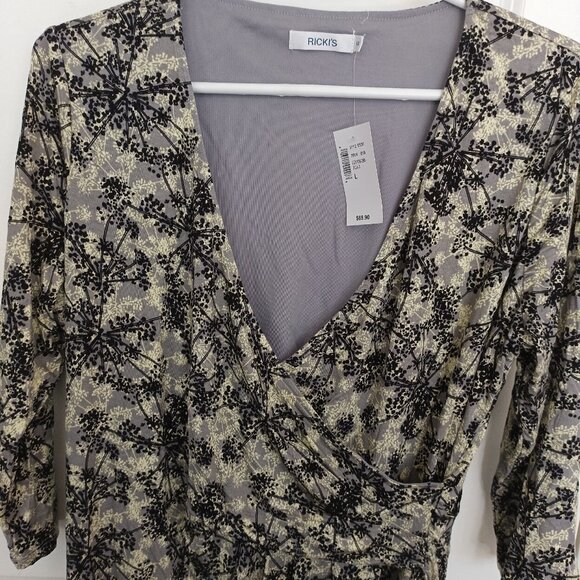 Ricki's New Women's Cross Front Dress Size Large - Picture 3 of 6